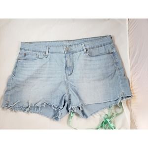 Levi Strauss Signature Modern Shorts - Light Blue Denim - Size 18 Womens